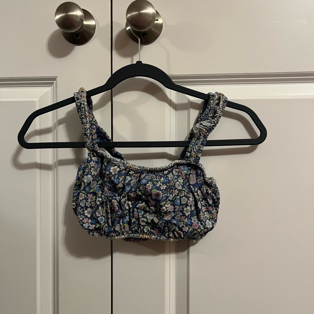 Flower Crop Top Worn Once